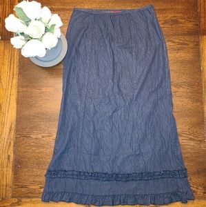 Long Denim Skirt